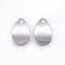 Tarnish Resistant 201 Stainless Steel Charms, Stamping Blank Tag, Teardrop, Stainless Steel Color, 13x9x0.8mm, Hole: 1.4mm