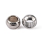 Non-Tarnish 304 Stainless Steel Spacer Beads, Rondelle, Stainless Steel Color, 2x1mm, Hole: 1mm