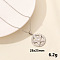 Stainless Steel Pentagram Pendant Punk Hip-hop Necklaces Jewelry Accessories, Stainless Steel Color, 15.75 inch(40cm)