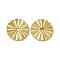 PVD Vacuum Plating 304 Stainless Steel Pendants, Flat Round Charms, Golden, 20x2mm, Hole: 2.5mm