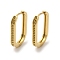 304 Stainless Steel Hoop Earring Findings, Oval, Earring Settings for Rhinestone, Real 14K Gold Plated, 19 Gauge, 19x2mm, Pin: 0.9mm, Fit for 1mm Rhinestone