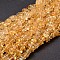Natural Citrine Chip Beads Strands, Dyed & Heated, 5~14x4~10mm, Hole: 1mm, about 15.5 inch~16.1 inch
