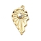 Brass Micro Pave Cubic Zirconia Pendants, Heart Charms, Lead Free & Cadmium Free, Long-Lasting Plated, Real 18K Gold Plated, 23x13.5x2mm, Hole: 1.5mm