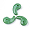 Natural Malaysia Jade Pendants, Magatama, 30x18x8~11mm, Hole: 3~4mm