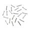 Tarnish Resistant 304 Stainless Steel Link Connectors, Stainless Steel Color, 11x2x1mm, Hole: 0.8mm