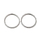 Non-Tarnish 304 Stainless Steel Finger Rings, Stainless Steel Color, US Size 6(16.5mm)