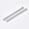 Tarnish Resistant 201 Stainless Steel Pendants, Bar, Stainless Steel Color, 49.5x3.5x1.5mm, Hole: 1.5mm