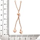 Латунь браслет материалы коробка цепи KK-C071-14RG-3
