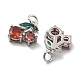 Латунные микро проложить кубического циркония подвески KK-U060-16P-2