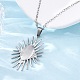 Подвески из нержавеющей стали 304 с изображением подсолнечника NJEW-M096-08P-5