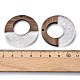 Подвески из эпоксидной смолы и орехового дерева RESI-T057-09A-3