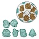 Пластиковые формочки для печенья на рождественскую тематику DIY-K061-06-1