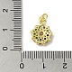 Подвески из настоящей 18-каратной позолоченной латуни с фианитами KK-M283-09C-02-3