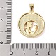 Латунные микропаве прозрачные подвески с фианитом KK-I712-51G-05-3