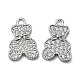 Латунные микро проложить кубического циркония подвески KK-H460-03P-1