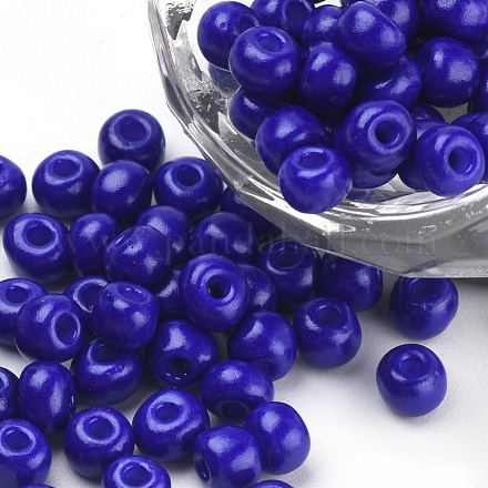 Выпечка краска стеклянные бусины SEED-Q025-4mm-M20-1