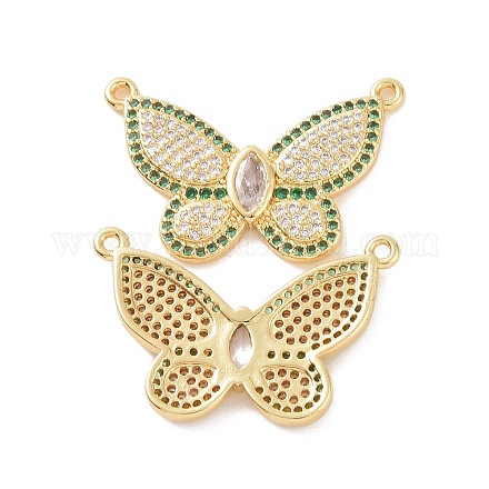 Подвески из латуни с микропаве из кубического циркония 2 петля ZIRC-P106-48G-02-1