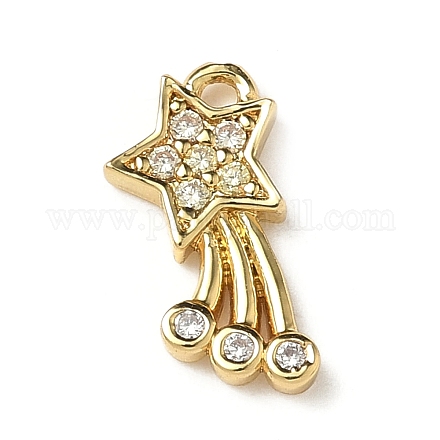 Латунные микро проложить кубического циркония подвески KK-I276-43G-1