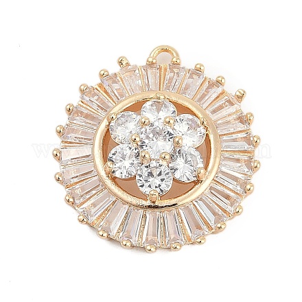Кубический цирконий из латуни со стеклянными подвесками KK-Q026-15G-1