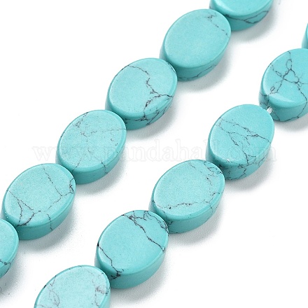 Синтетических нитей бирюзовые бусы G-P559-B02-01-1