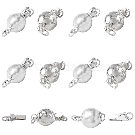 12 комплект 2 стилей латунных застежек KK-CA0003-44-1