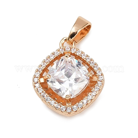 Латунные микро проложить кубического циркония подвески KK-E795-01KCG-1