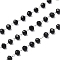 Oval Glass Beaded Chains, with 304 Stainless Steel Findings, Unwelded, with Spool, Stainless Steel Color, 3x2.5mm, about 65.62 Feet(20m)/Roll