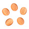 Cat Eye Cabochons, Oval, Light Salmon, 25x18x6~7mm
