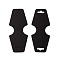 Blank Cardboard Necklace Display Cards, Black, 12x4.9x0.03cm, Hole: 19x7mm