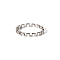 Elegant Minimalist Stainless Steel Ring for Women, Stainless Steel Color, US Size 7(17.3mm)