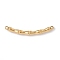 Ion Plating(IP) 304 Stainless Steel Connector Charms, Bamboo Stick Link, Golden, 37.5x3.5mm, Hole: 1.6mm
