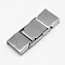 Tarnish Resistant Rectangle 201 Stainless Steel Watch Band Clasps, Stainless Steel Color, 33x11x4mm, Hole: 1x10mm