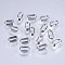 Tarnish Resistant 304 Stainless Steel Snap On Bails, Stainless Steel Color, 6x3x2mm, Hole: 2x5mm