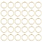 60Pcs Alloy Open Back Bezel Pendants, Cadmium Free & Lead Free, For DIY UV Resin, Epoxy Resin, Pressed Flower Jewelry, Ring, Antique Bronze, 32.5x28.5x4.5mm, Hole: 2mm, Inner Diameter: 25mm