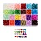 600Pcs 24 Colors Baking Painted Imitation Jade Glass Round Beads, Mixed Color, 8.5~9mm, Hole: 1.5mm, about 25pcs/color