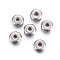 Tarnish Resistant 304 Stainless Steel Spacer Beads, Flat Round, Stainless Steel Color, 6x2.5mm, Hole: 1.8mm