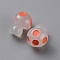 Luminous Resin Display Decoration, Glow in the Dark Ornaments, Mushroom, Orange, 17x14mm