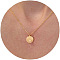 Brass Pendant Necklaces for Women, Golden, Sunrise, 17.72 inch(45cm)