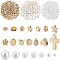 DIY Beads Kit, including Acrylic Beads, with CCB Plastic Beads, Iron Rhinestone Spacer Beads, Mixed Shapes, 3~13x3~12x2.8~12mm, Hole: 1~2mm, 1750pcs/set