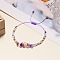 Natural Amethyst Adjustable Bracelets, Chip
