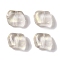 Baking Paint Glass Beads, Nuggets, Clear, 8x9.5x5mm, Hole: 0.8mm