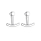 S925 Sterling Silver Smiling Stud Earrings for Women, Fashionable and Minimalist Design