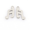 Tarnish Resistant 304 Stainless Steel Charms, Musical Note Pendants, Stainless Steel Color, 12x8x1mm, Hole: 1mm
