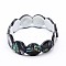Natural Paua Shell Stretch Bracelets, Oval, 56mm