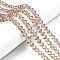 Electroplate Glass Beads Strands, AB Color Plated, Faceted, Rondelle, Peru, 8x6mm, Hole: 1mm, about 63~65pcs/strand, 39~40cm