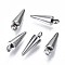 Non-Tarnish 201 Stainless Steel Pendants, Cone, Stainless Steel Color, 12.5x4mm, Hole: 1.6mm