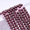 Mozambique Import Grade AA Garnet Round Beads Strands, 5mm, Hole: 1mm, about 75pcs/strand, 15 inch
