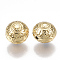 Brass Beads, Rondelle, Real 18K Gold Plated, 11.5x12x10mm, Hole: 1.5mm