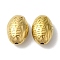 304 Stainless Steel Beads, Oval, Golden, 13x9x7mm, Hole: 1.5mm