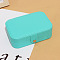 Imitation Leather Jewelry Storage Bag with Snap Fastener, for Bracelet, Necklace, Earrings, Rectangle, Medium Turquoise, 16.5x11.5x5cm